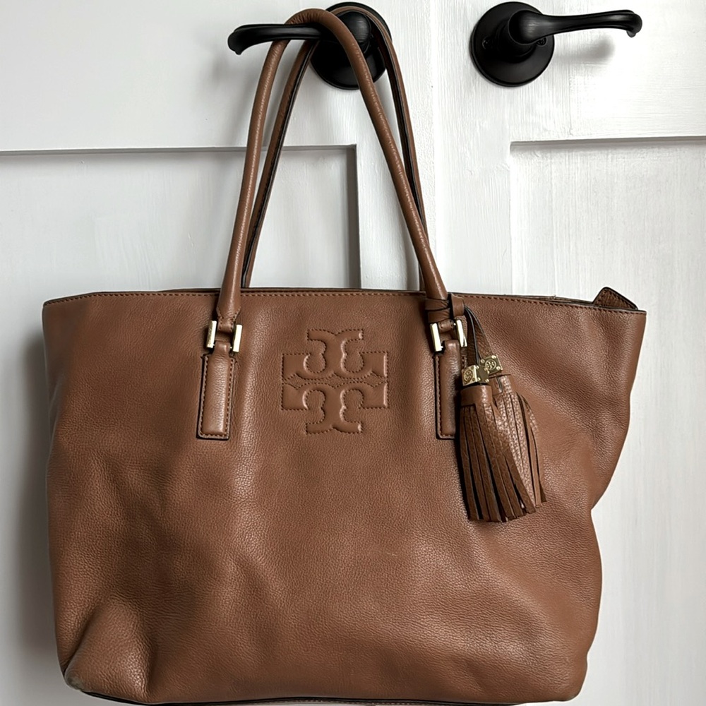 Tory Burch Brown Leather Tote